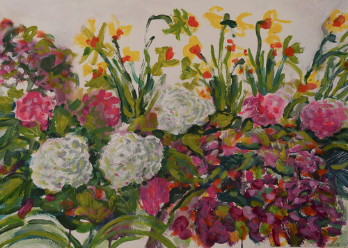Flower Shop on 88th Street by Mitchell Rodbell, 絵画 for Sale on Singulart