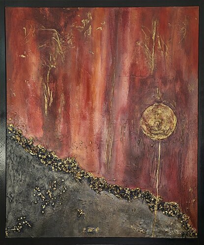 COPPER ORBIT de WuiRa Art, Pintura a la venta en Singulart