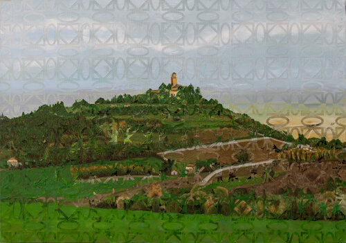 Veduta di Montecastello by Massimo Orsi, Painting for Sale on Singulart