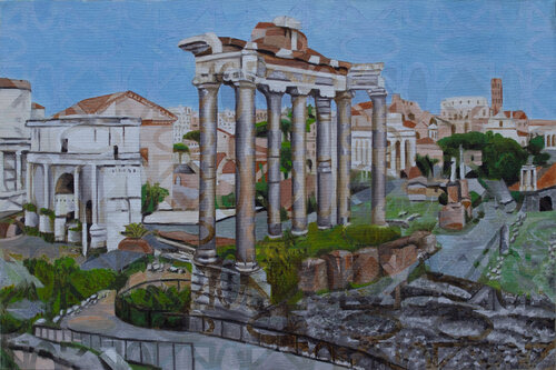Vista sui fori by Massimo Orsi, Painting for Sale on Singulart