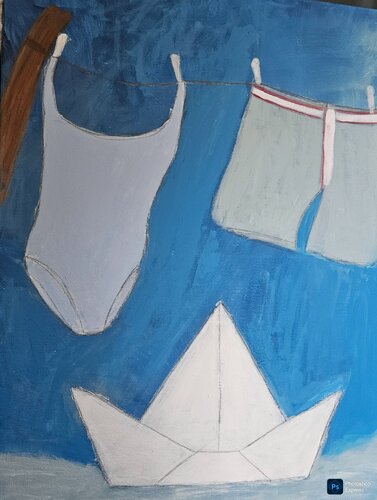 bord de mer 2 by marie proteau, Painting for Sale on Singulart