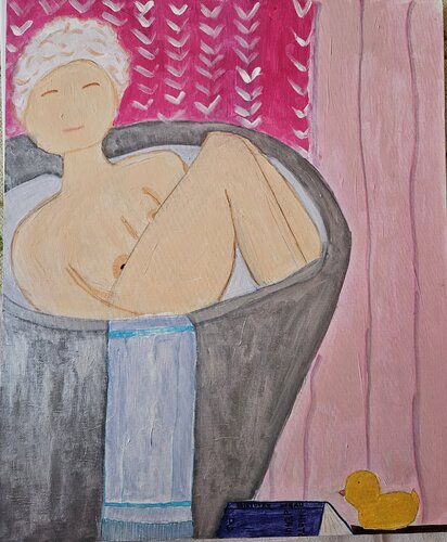 Histoire d'eau by marie proteau, Painting for Sale on Singulart