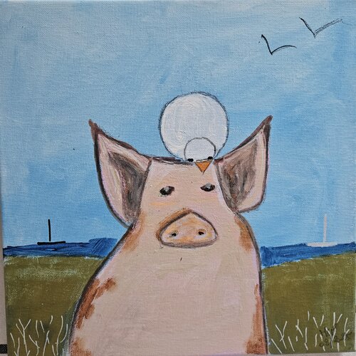 Rencontre au sommet by marie proteau, Painting for Sale on Singulart
