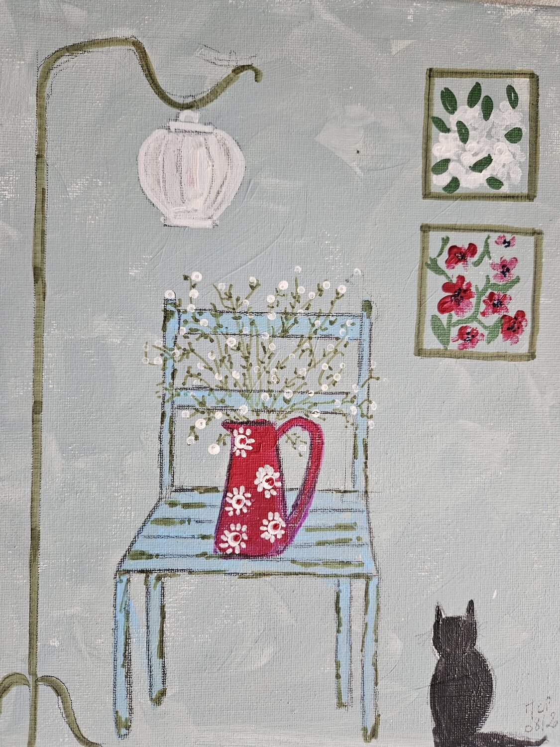 intérieur marie proteau Original painting for sale