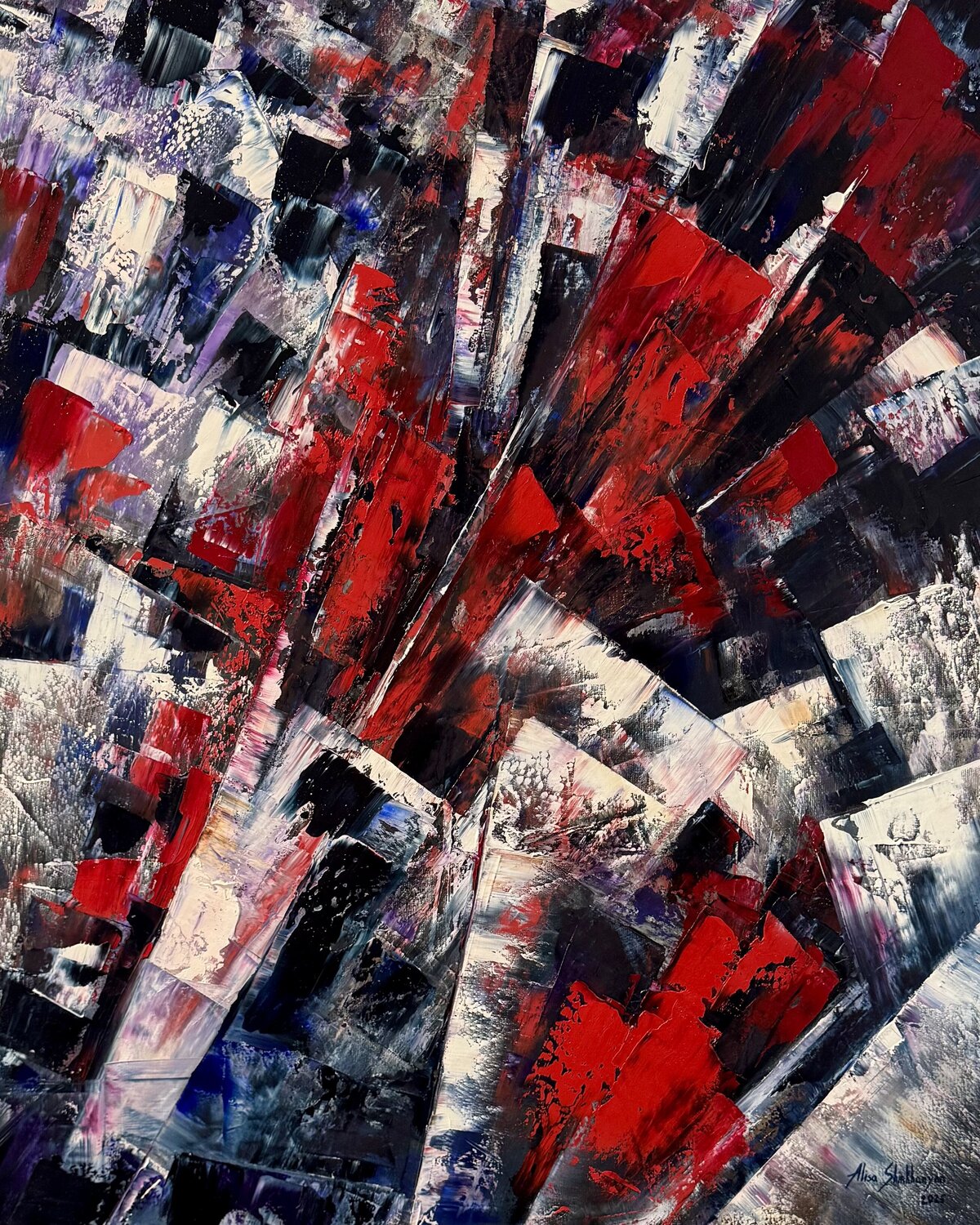 Symphony of Tension Alisa Shirkhanyan Original painting for sale