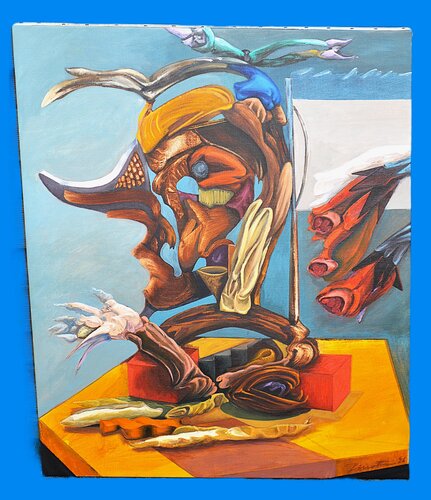 Portrait sombre et bancal by Daniel PIRROTTA, 絵画 for Sale on Singulart