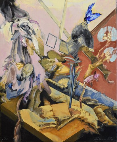 Le papillon bleu by Daniel PIRROTTA, Painting for Sale on Singulart