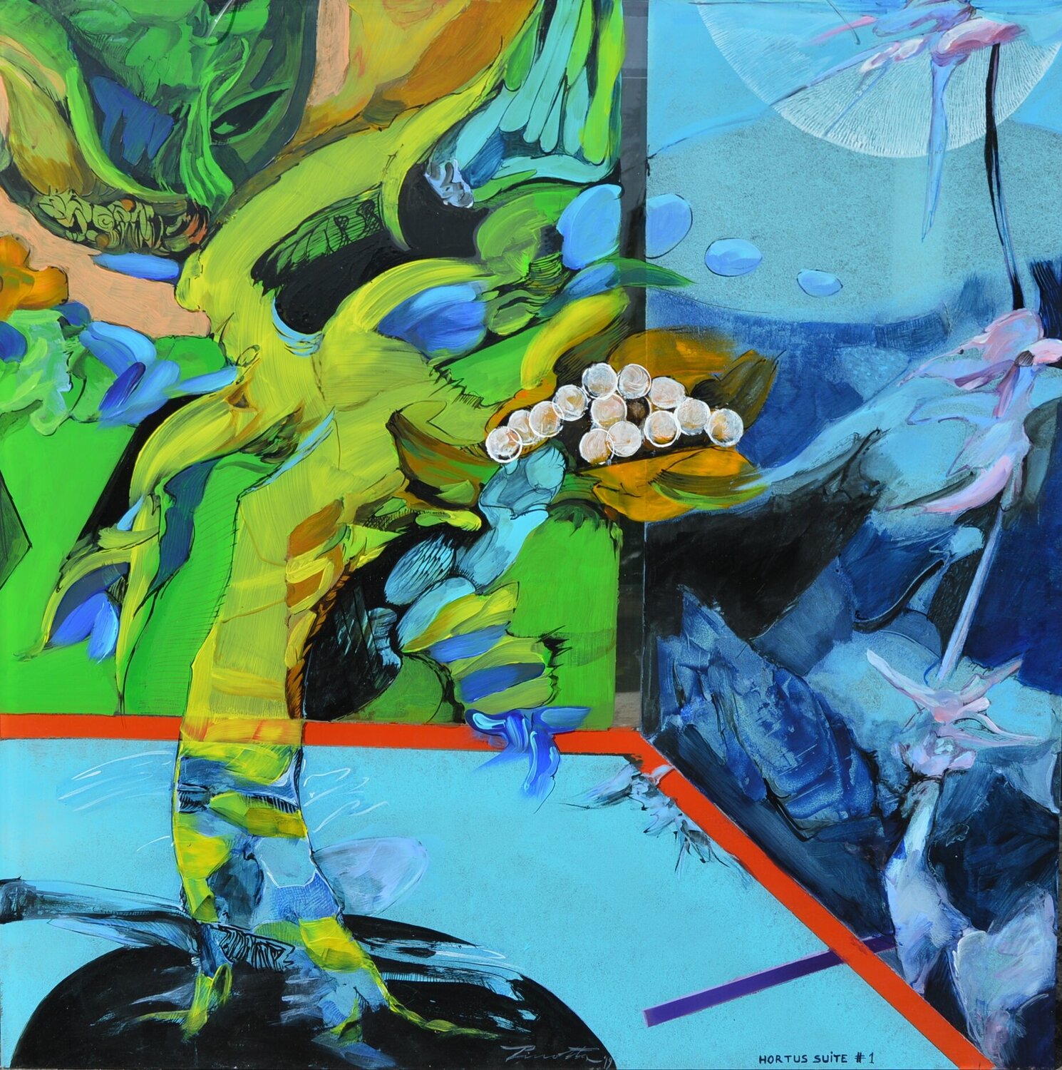 HORTUS SUITE N°1 Daniel PIRROTTA Pintura original en venta