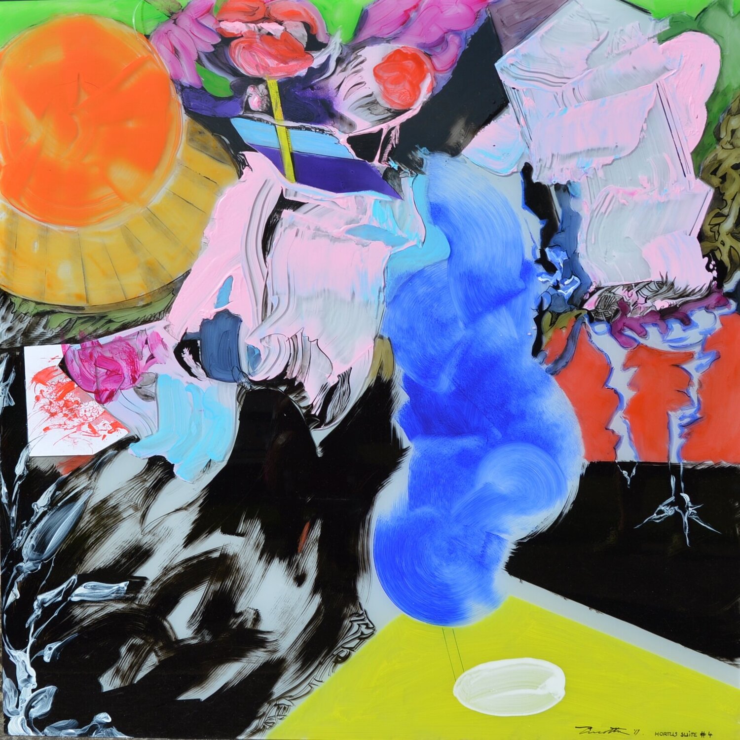 HORTUS SUITE N°4 Daniel PIRROTTA Peinture originale à vendre