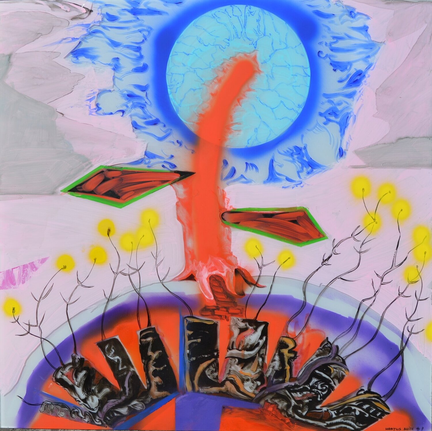 HORTUS SUITE N°7 Daniel PIRROTTA Pintura original en venta