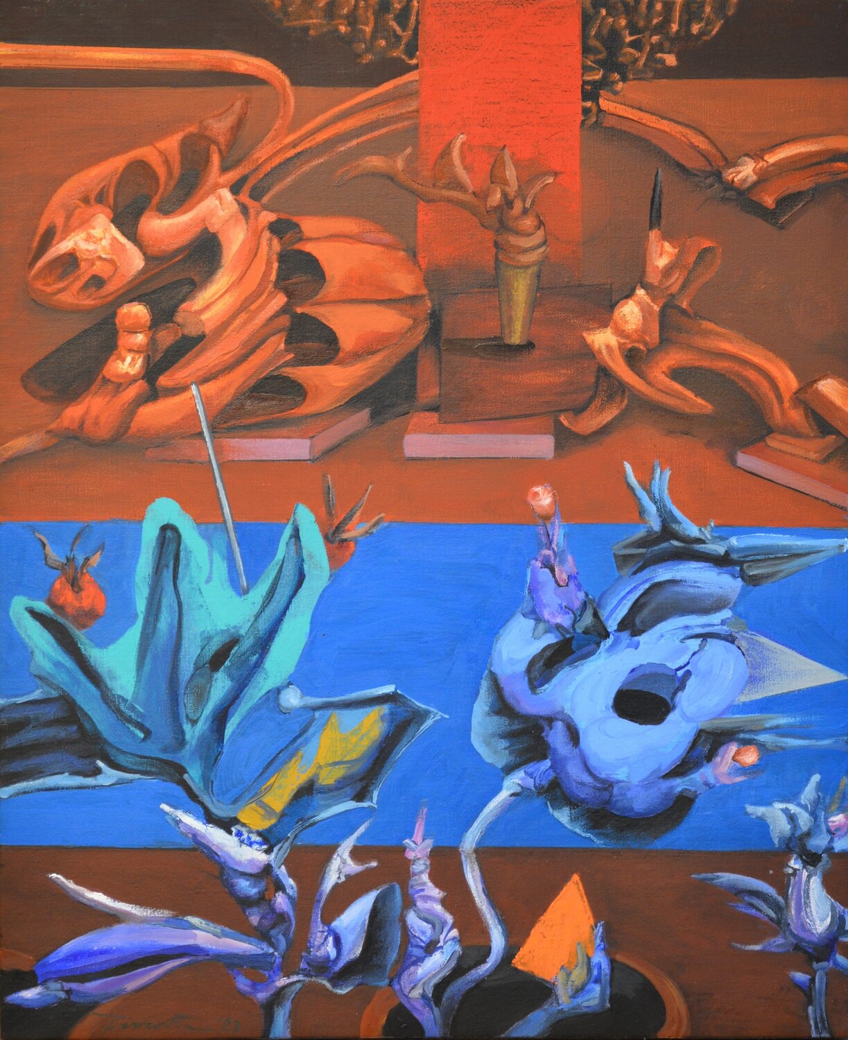 Mise en scène n°1 Daniel PIRROTTA Original painting for sale