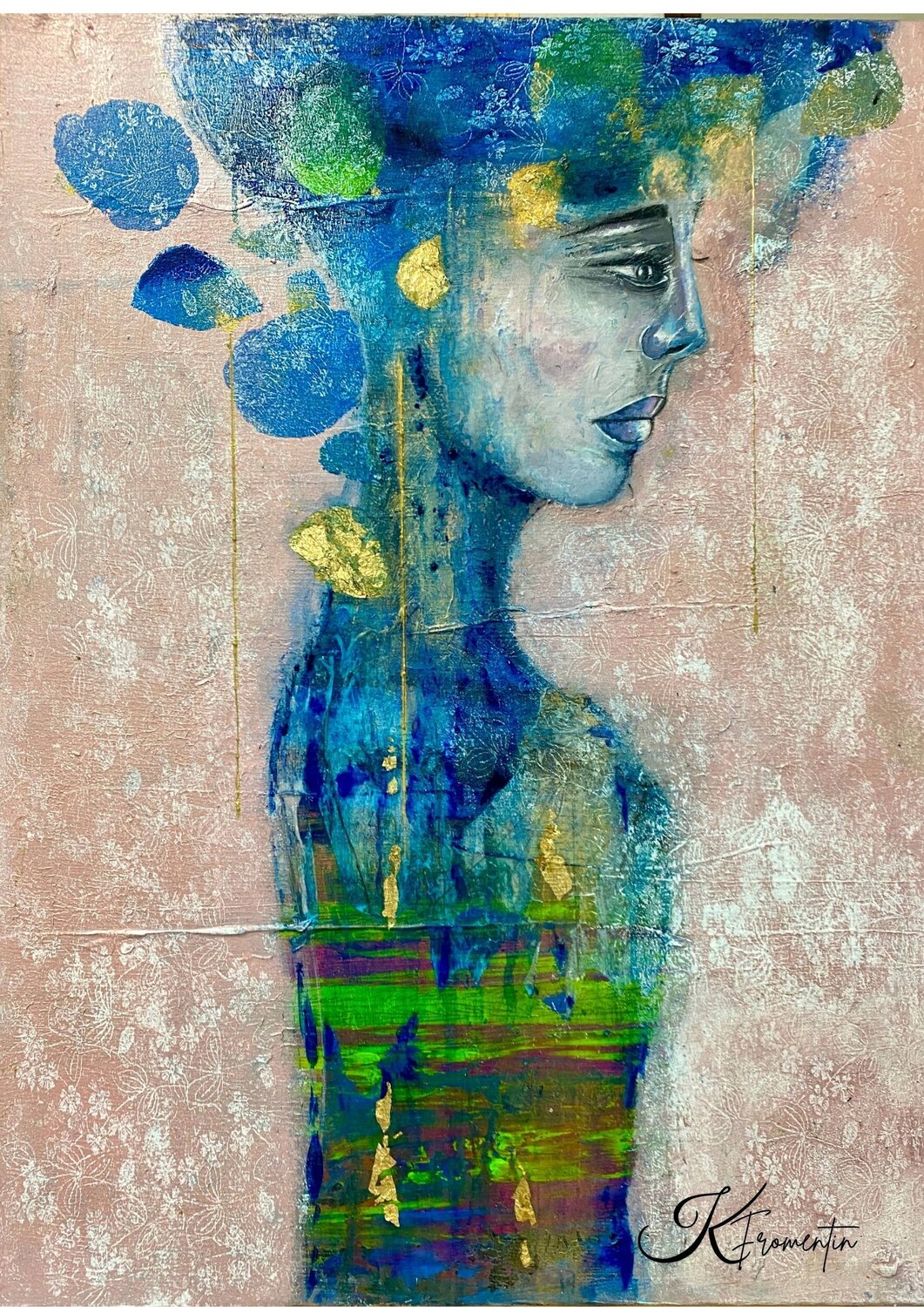 ROSE XXII FROMENTIN Karine Origineel schilderij te koop