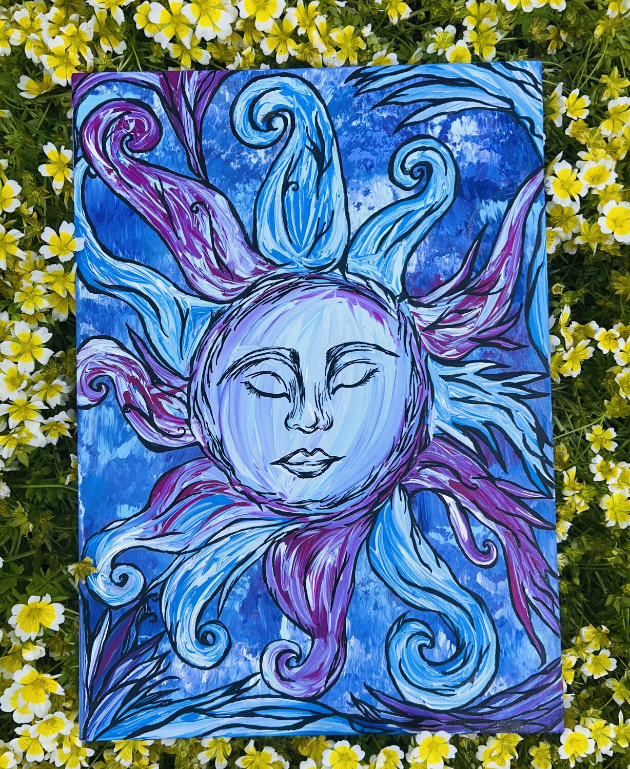 Inner Sun Clare Kenneally Original painting for sale