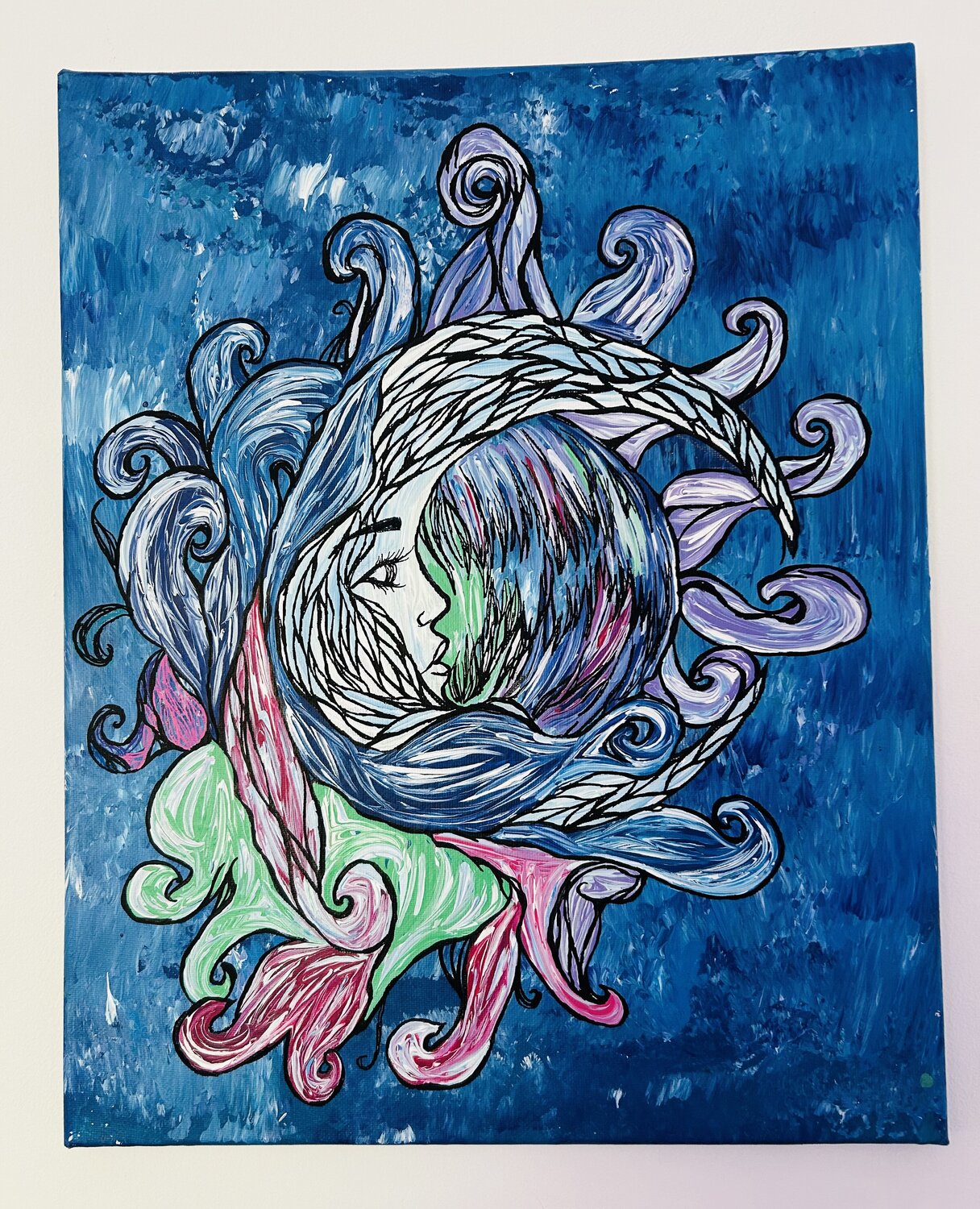 Quiet Moon Clare Kenneally Originalgemälde zu verkaufen