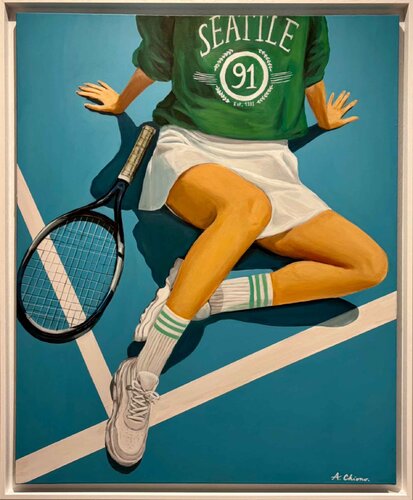 Match Point van Audrey Chiono, Schilderij te koop op Singulart
