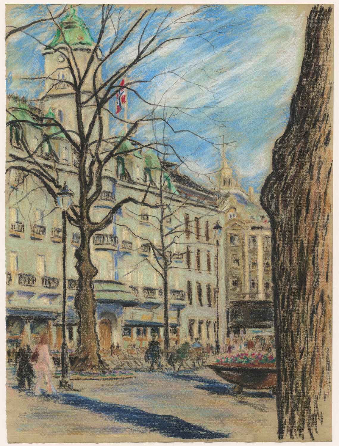 Grand hotel Ludvik Møller Støldal Drawing for sale