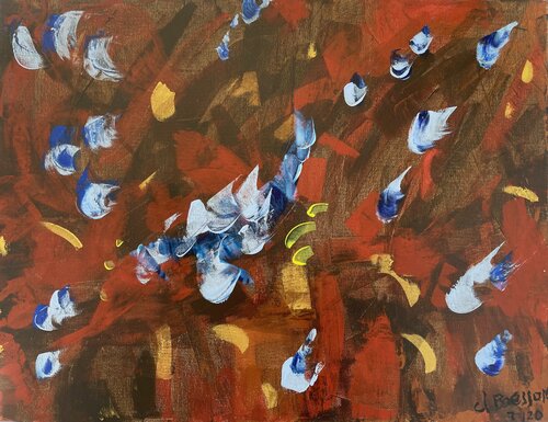Papillons 1 by Claude Bresson, 絵画 for Sale on Singulart