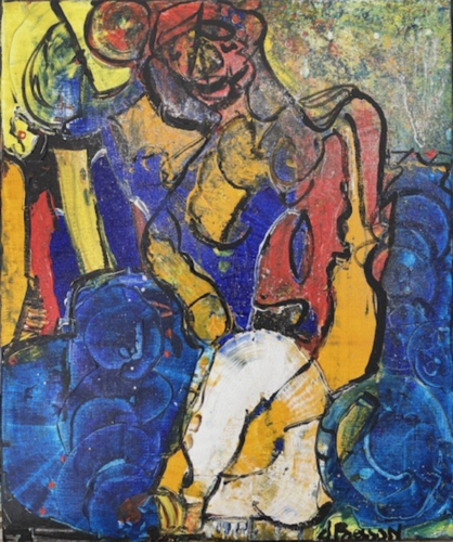 La main dans la poche by Claude Bresson, 絵画 for Sale on Singulart