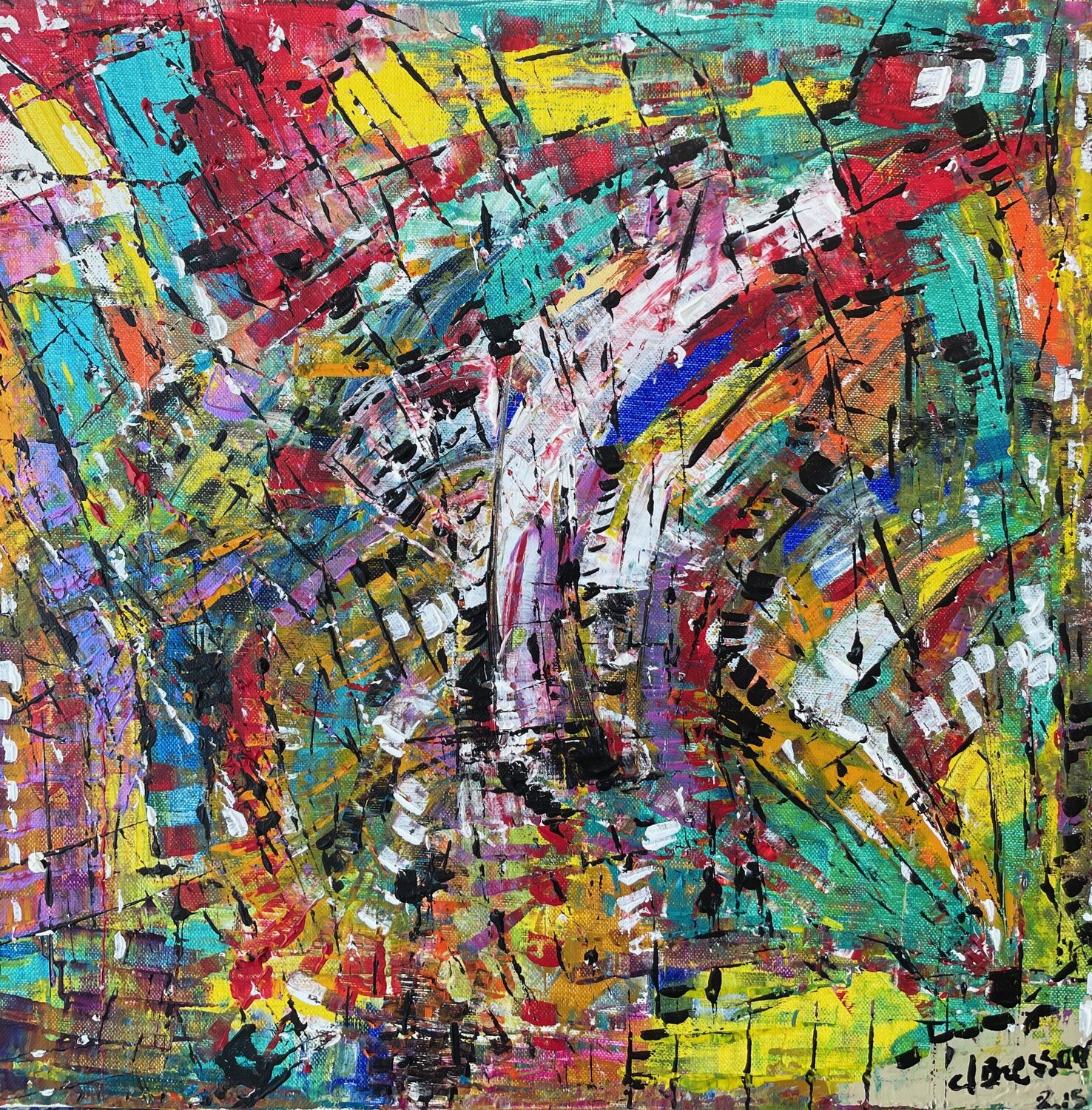 Camaïeu-1 Claude Bresson Original painting for sale