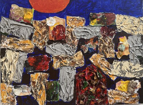 I dreamed I Saw Foot steps on the Moon Last Night by Jeanne Keck, Other Media for Sale on Singulart