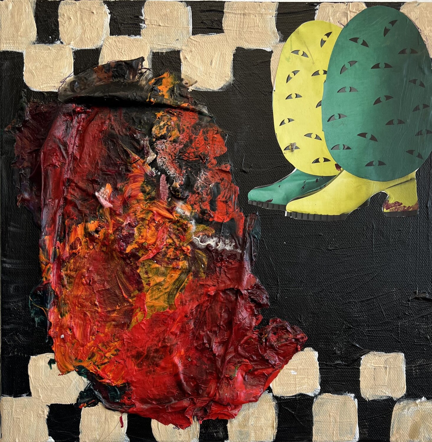 Did You See Those Shoes II Jeanne Keck Original painting for sale