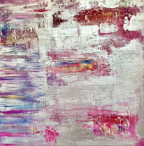 Echoes beneath silver by Jenny mccarty, Painting for Sale on Singulart