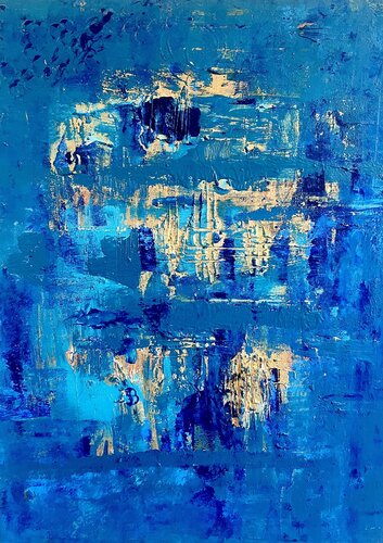 Blue azure by Jenny mccarty, Painting for Sale on Singulart
