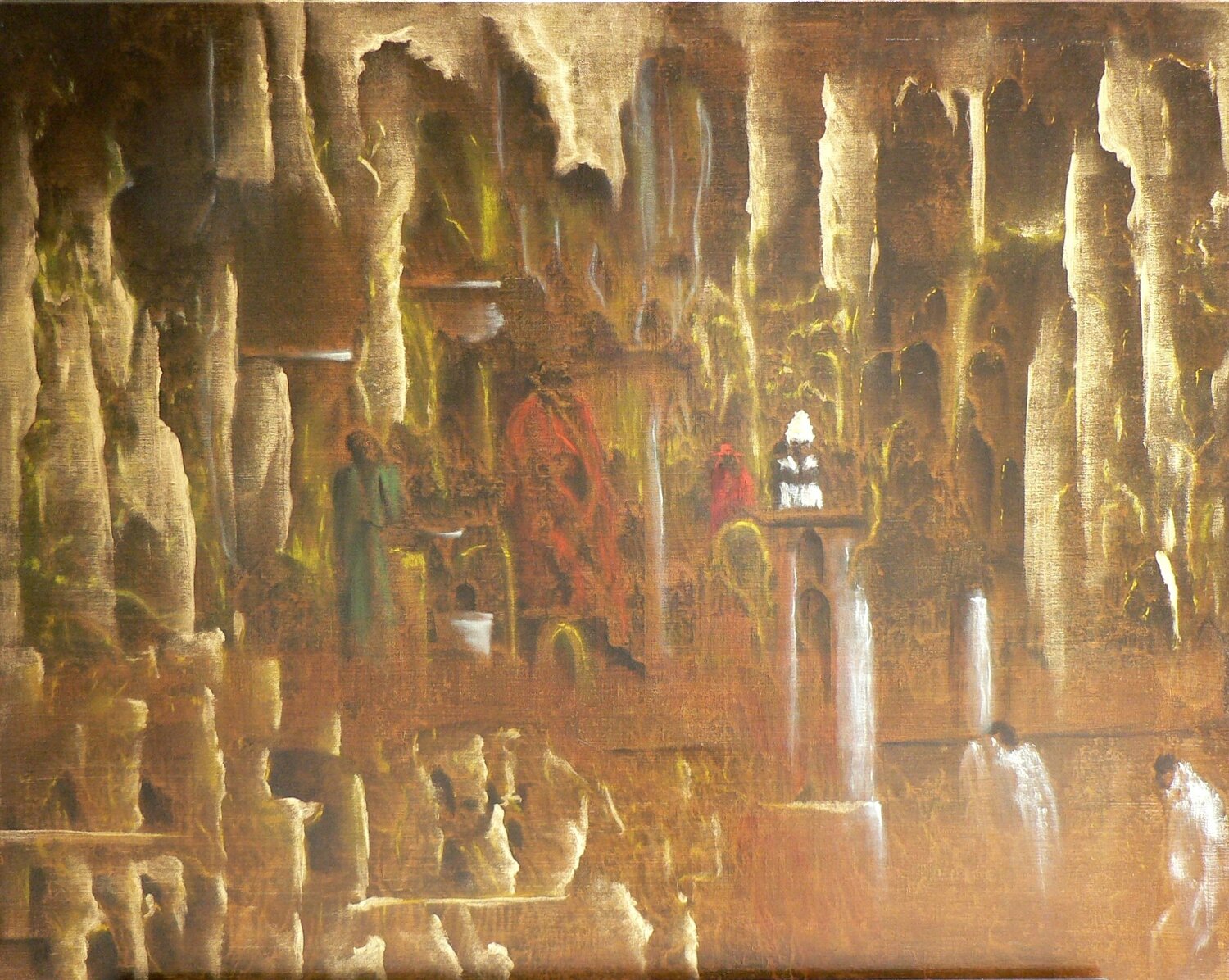 Hommage à Gustave Moreau Michel Van den Bogaerde Original painting for sale