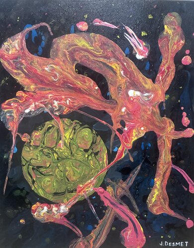 Dragon Nebula di John Pixel-Dreaming, Pittura in vendita su Singulart