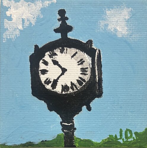 Clock Time by John Pixel-Dreaming.com, Painting for Sale on Singulart