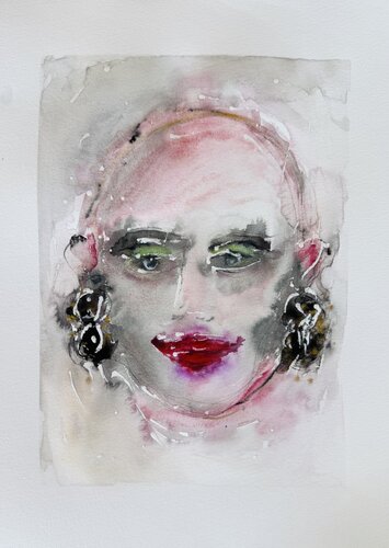 How do I look? par Maria Mikloskova, Peinture en vente sur Singulart