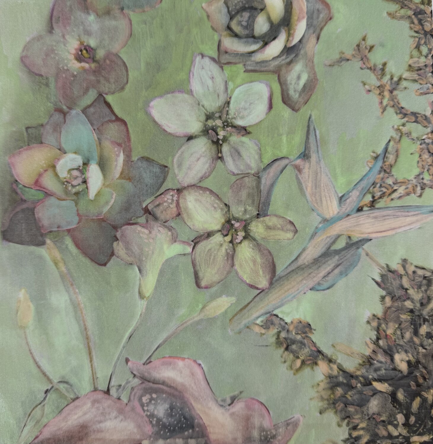Florealis Maria Mikloskova Obra en papel en venta