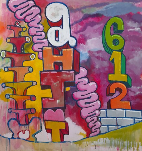 Alphabet Painting von Matt Mounsey, Malerei kaufen auf Singulart