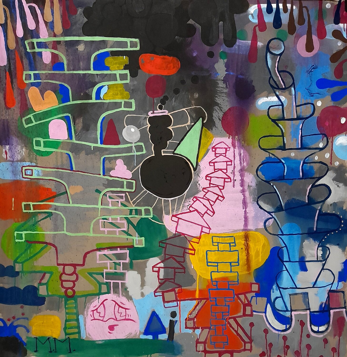 Mysterious garden Matt Mounsey Originalgemälde zu verkaufen
