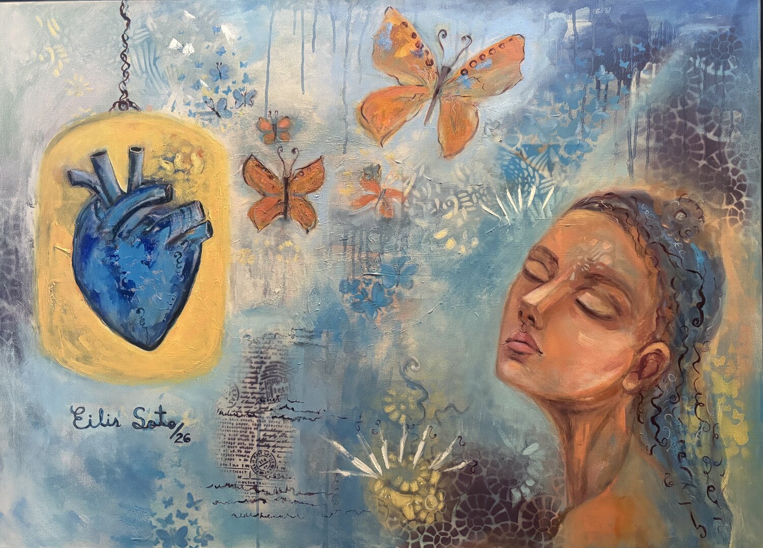 "Where Healing Begins" Eilis Soto Originalgemälde zu verkaufen