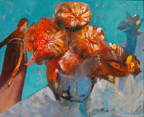 A Vase Full of Afternoons di Albes Fusha, Pittura in vendita su Singulart