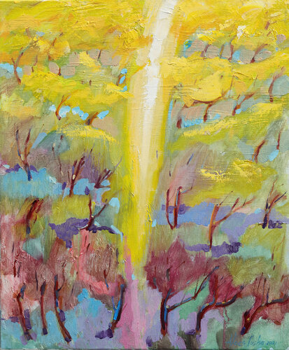 A Forest of Soft Voices di Albes Fusha, Pittura in vendita su Singulart