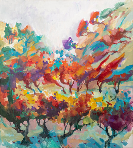 The Autumn Symphony by Albes Fusha, Painting for Sale on Singulart