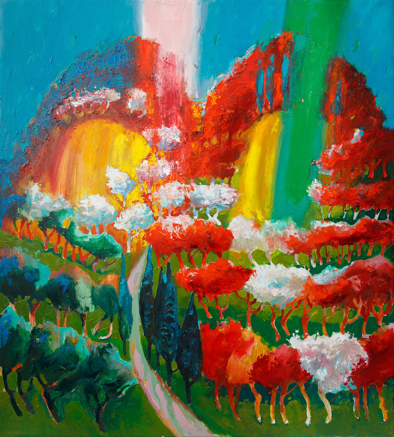 Where Light Decides to Rest Albes Fusha Peinture originale à vendre