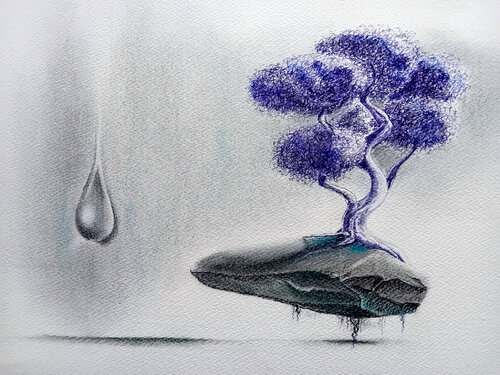 Arbor inter mundos n°1. Arbre entre les mondes. by Gier Gier, Work on Paper for Sale on Singulart