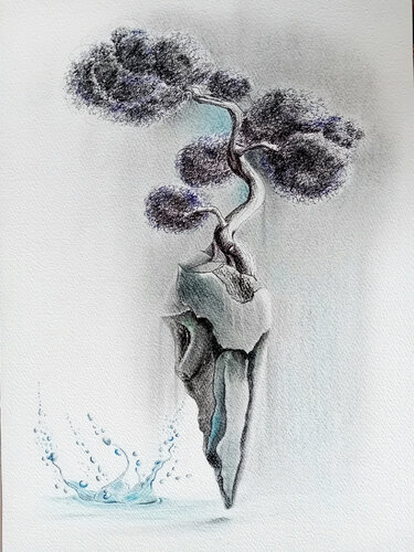 Arbor inter mundos n°2. Arbre entre les mondes. by Gier Gier, Work on Paper for Sale on Singulart
