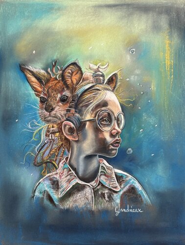 Children of the Unseen I von carine landrieux, Zeichnungen kaufen auf Singulart