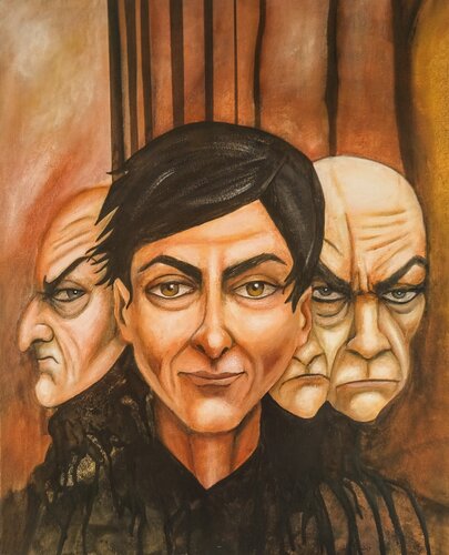Faces par Edo Hessegatti, Peinture en vente sur Singulart