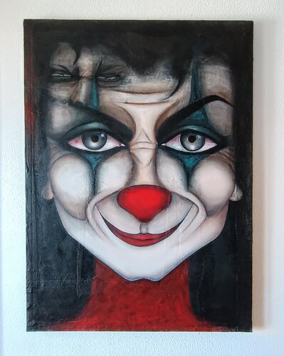 Why are you afraid of clowns? by Edo Hessegatti, 絵画 for Sale on Singulart