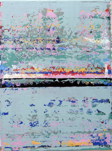 Horizon 4.  40x30 2023 by Yves Hasselmann, Painting for Sale on Singulart