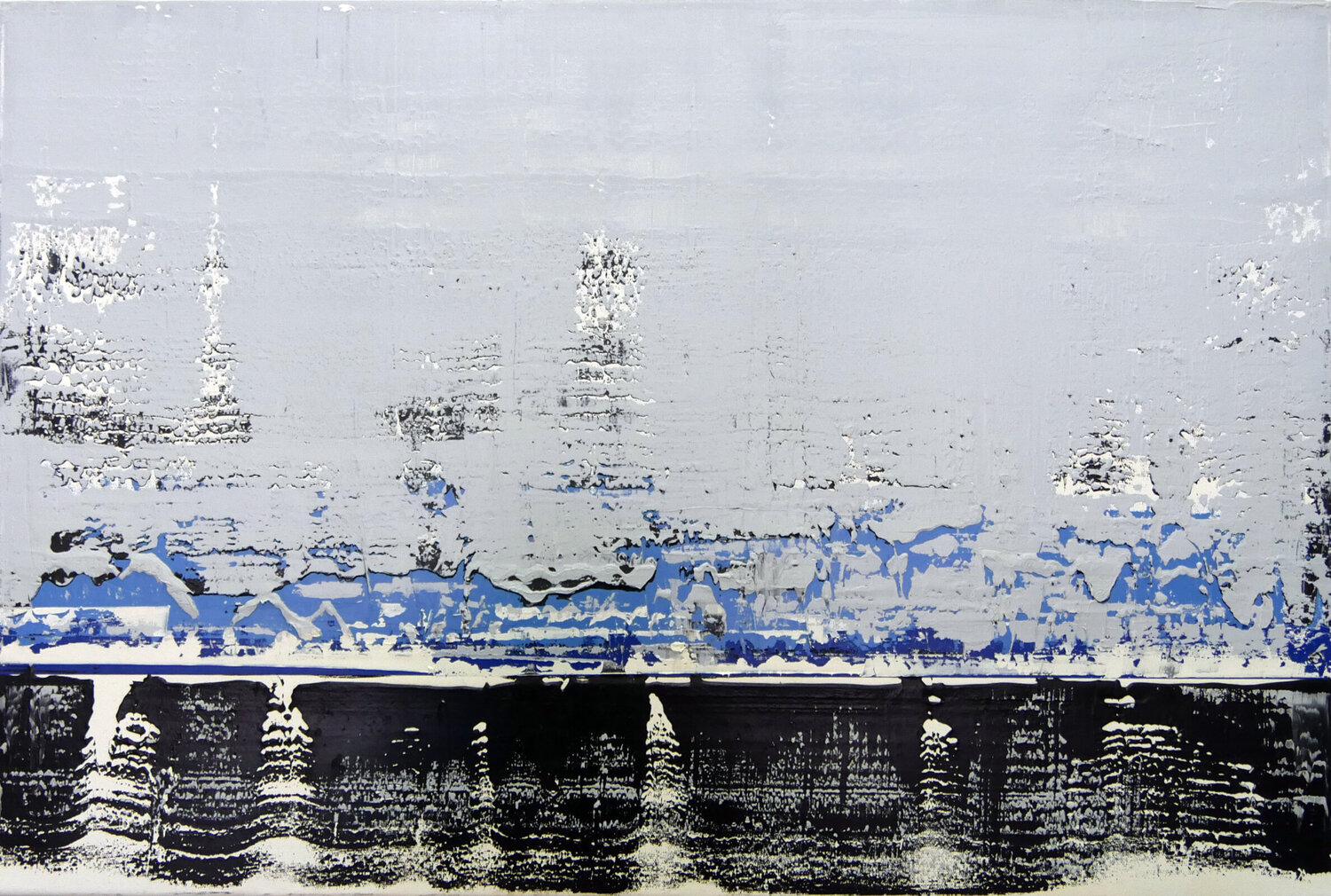 Grande Lisière 2 60x90 2015 Yves Hasselmann Original painting for sale