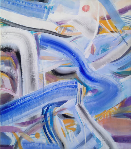Blue by Rafael Cerdá, 絵画 for Sale on Singulart