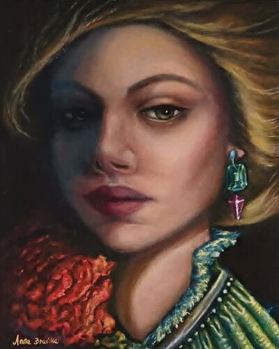 Rose, Women Series p.1 von Anna Brańska, Malerei kaufen auf Singulart