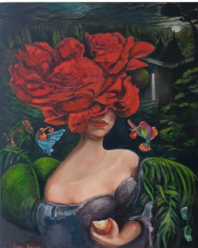 Garden of Secrets, Women Series p.6 par Anna Brańska, Peinture en vente sur Singulart