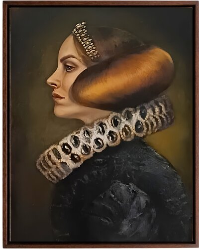 Modern Rennaisance Portrait, Women Series p.1 de Anna Brańska, Pintura a la venta en Singulart